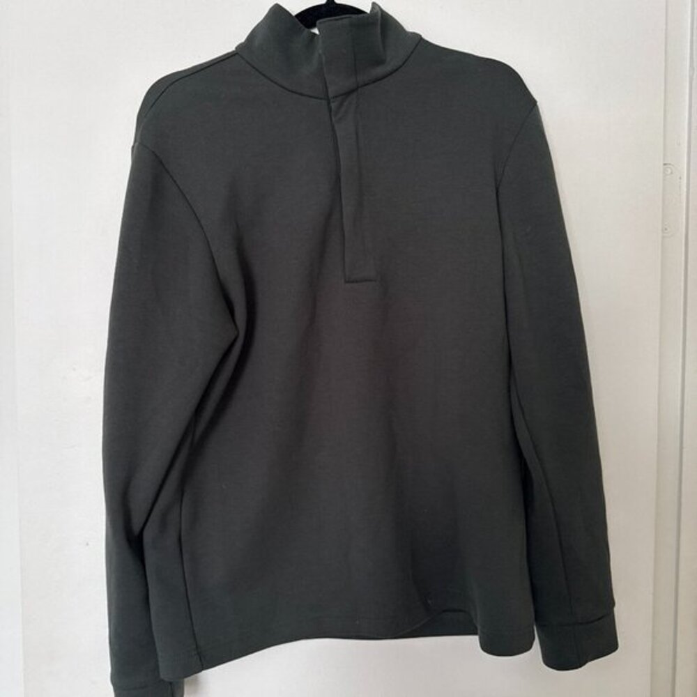 Men's Mango MNG‎ Performance Quarter Zip Pullover Sweatshirt